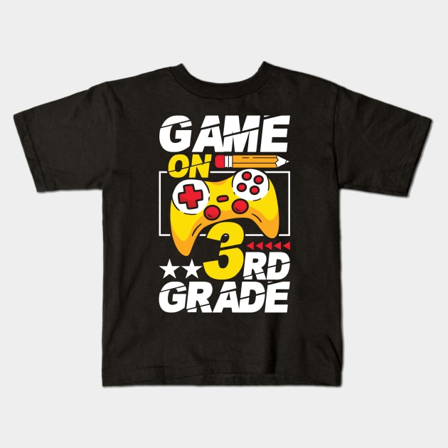 Game On 3rd Grade Kids T-Shirt by ozalshirts